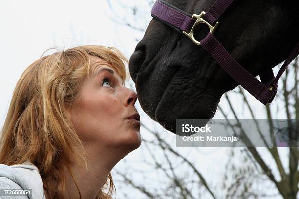 Amare Il Suo Cavallo 6 - Fotografie stock e altre immagini di Animale - Animale, Domatore di animali, Donne