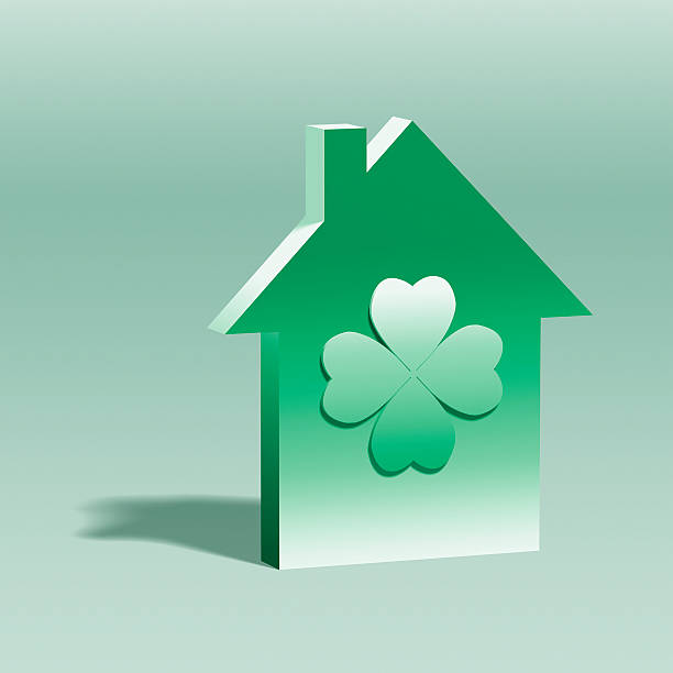Symbolic illustration of a lucky house.See all my