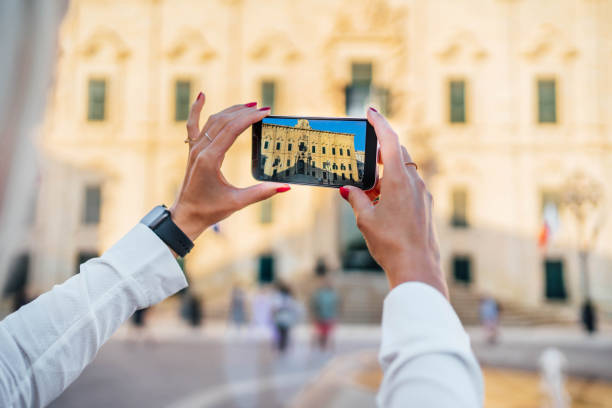 istock Woman taking photos in Valletta, Malta 1726551572