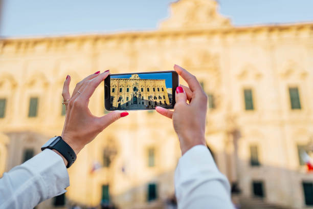 istock Woman taking photos in Valletta, Malta 1726552110