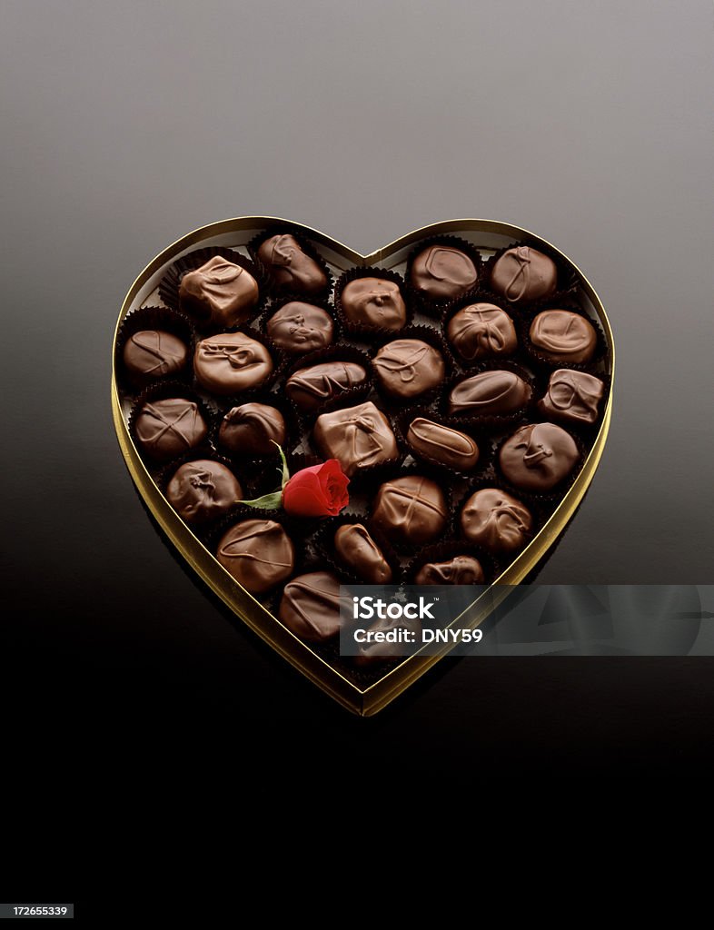 En forma de corazón de caramelo - Foto de stock de Chocolate libre de derechos