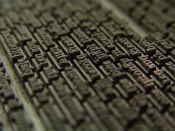 Photo of Old Metal Type