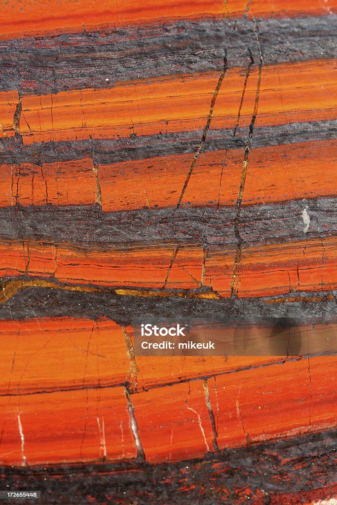 tiger Bügeleisen Haematite mit angesetztem rock - Lizenzfrei Eisen Stock-Foto