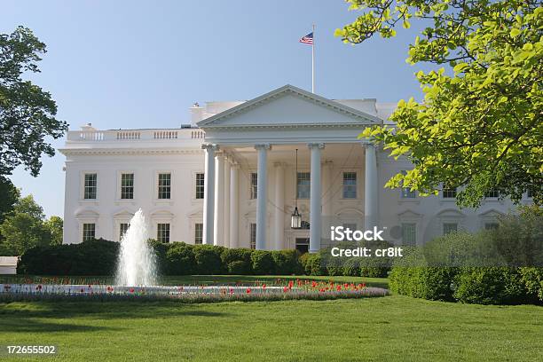 Whitehouse Na Pięknym Wiosennym Dzień W Dc - zdjęcia stockowe i więcej obrazów Biały Dom - Biały Dom, Skrzydło zwierzęcia, Zachód