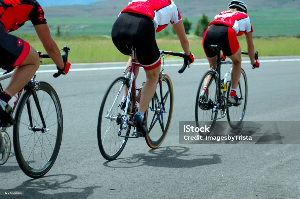 La linea del traguardo. - Foto stock royalty-free di Ciclismo