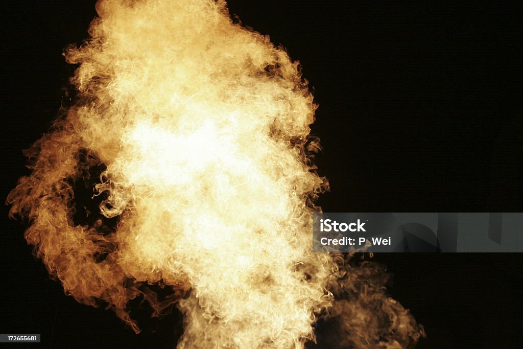 Feuerball! - Lizenzfrei Abfackelschornstein Stock-Foto