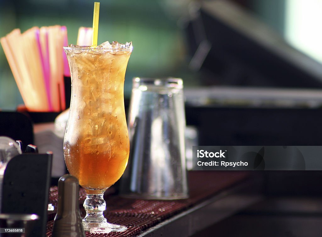 Alkohol-Long Island Iced Tea - Lizenzfrei Eiswürfel Stock-Foto