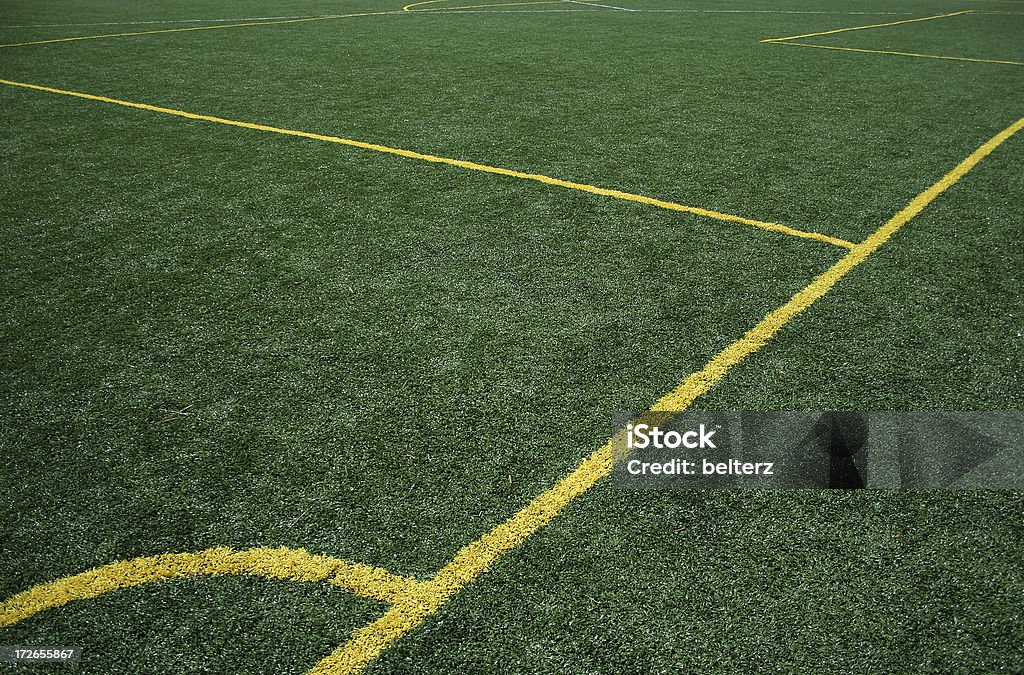 football/soccer campo de canto - Foto de stock de Amarelo royalty-free