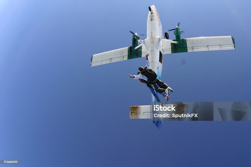 Skydivers en vuelo - Foto de stock de Aventura libre de derechos