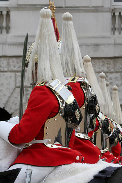 the household cavalry mounted regiment - household cavalry photos et images de collection