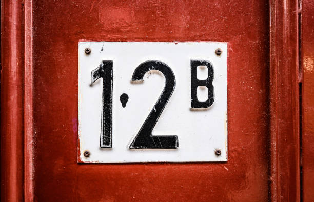 istock Address sign on residential building 1726563997