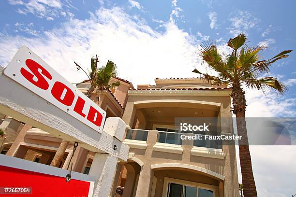 Beach Front Property Sold Stock Photo - Download Image Now - Beach, Building Exterior, Built Structure