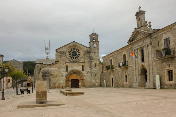 the beauty of Meira church in Lugo, Galicia, Spain