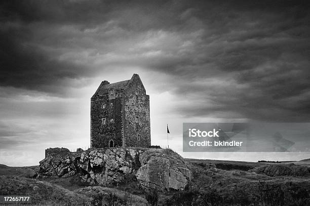 Torre Smailholm - Fotografias de stock e mais imagens de Castelo - Castelo, Escócia, Branco