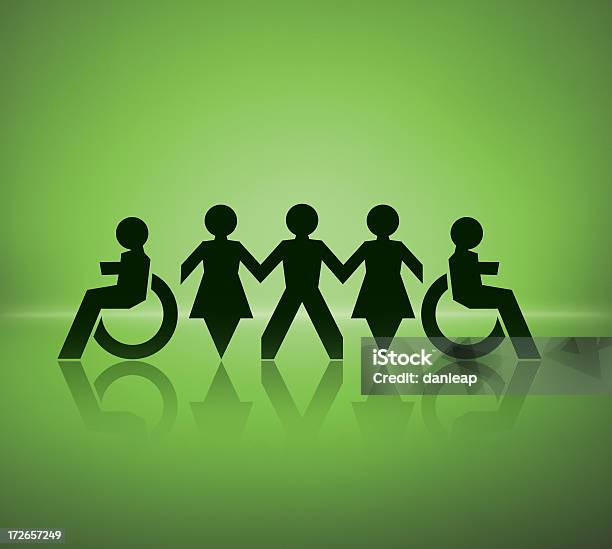 Równe Szans - zdjęcia stockowe i więcej obrazów Niepełnosprawność - Niepełnosprawność, Sylwetka, Równe szanse