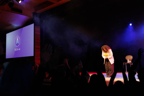 istock Woman giving a speech in a conference 1726577252