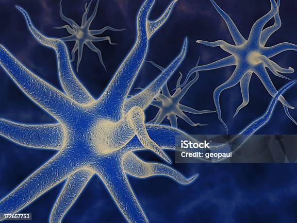 Procesamiento De 3d Neuronas Foto de stock y más banco de imágenes de Asistencia sanitaria y medicina - Asistencia sanitaria y medicina, Cerebro, Comunicación