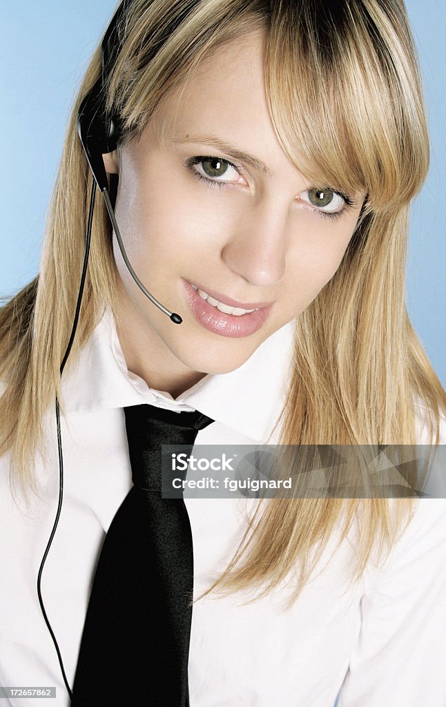 Femme d'affaires avec casque - Photo de Adolescent libre de droits