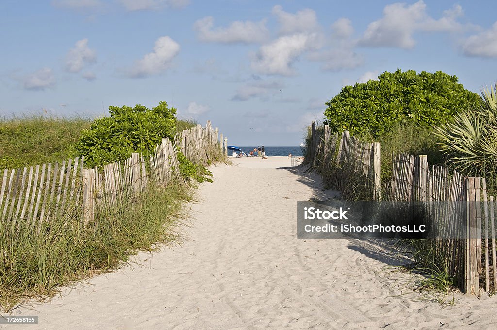 Entrance to Miami Beach Miami Beach Florida Beach Stock Photo