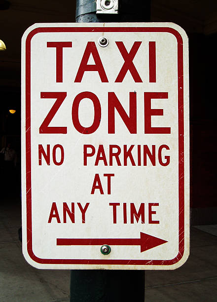 Taxi Zone stock photo