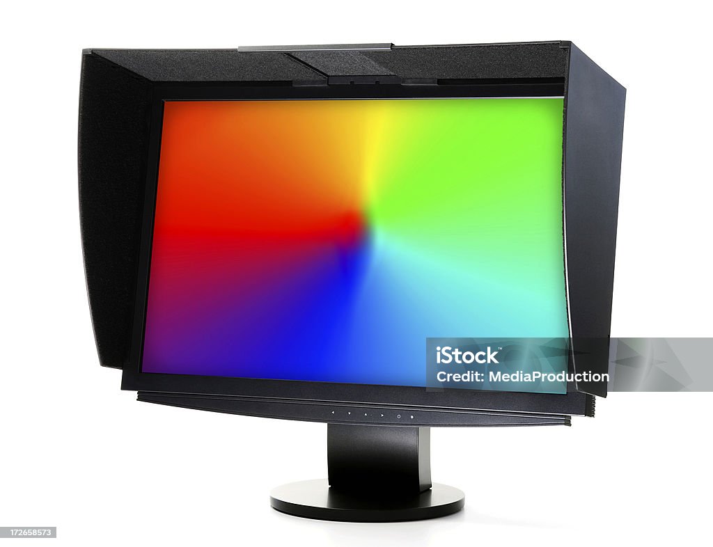 monitor com capuz - Foto de stock de Televisor royalty-free