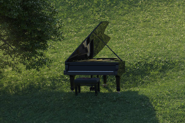 istock 3d rendering of grand piano on grass hill 1726586553