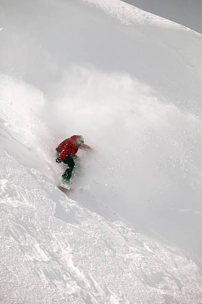 snowboarder freerider stock photo