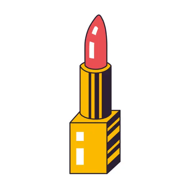 Vector illustration of Red lipstick