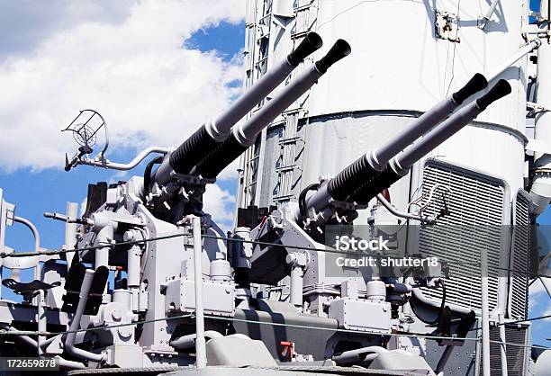 Cacciatorpediniere Destroyer Armi - Fotografie stock e altre immagini di Arma da fuoco - Arma da fuoco, Armi, Blu