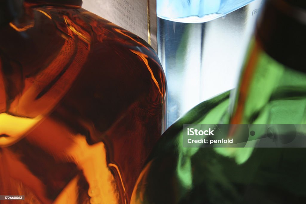 liquor Schrank - Lizenzfrei Flasche Stock-Foto