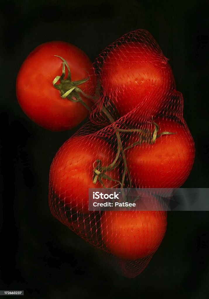 Speisen-Tomaten auf der vine - Lizenzfrei Fotografie Stock-Foto