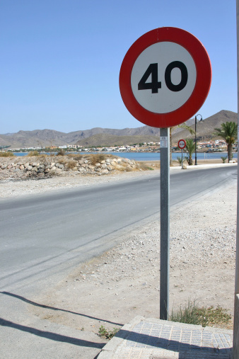 Sign in Spain on roads