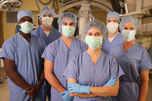 Medical Team in Operating Room - Serious 1 stock photo