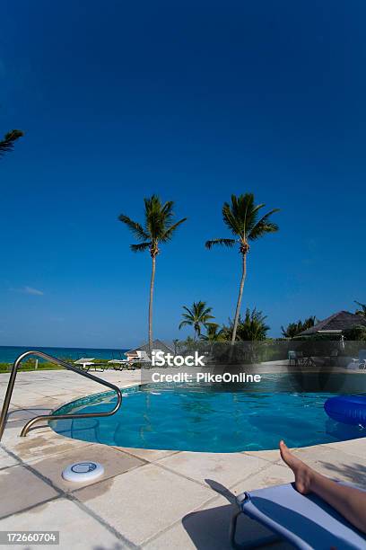 Poolside Relax Stock Photo - Download Image Now - Bahamas, Blue, Caribbean Sea