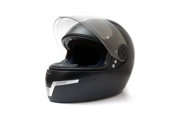 motorcycle helmet motorcycle helmet on white crash helmet stock pictures, royalty-free photos & images