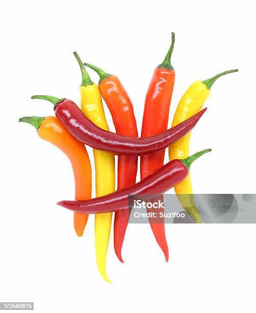 Chili Peppers Stock Photo - Download Image Now - Bunch, Cayenne Pepper, Cayenne Powder