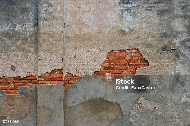 Peggioramento Sfondo Di Muro Di Mattoni - Fotografie stock e altre immagini di Calcestruzzo - Calcestruzzo, Cemento, Città