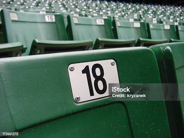 Chair Number 18 Stock Photo - Download Image Now - 18-19 Years, Chair, Event