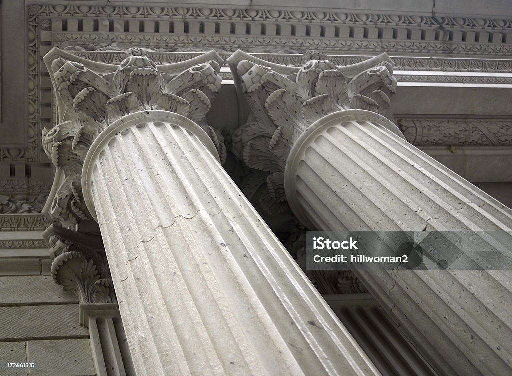 Duas Colunas coríntias - Foto de stock de Arquitetura royalty-free