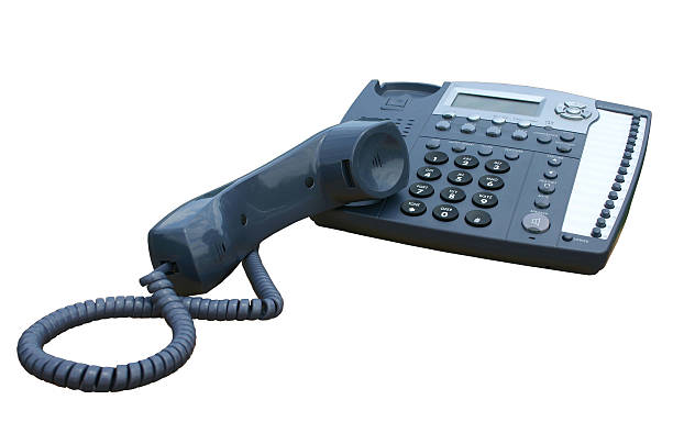 Blue Phone (clipping path) stock photo