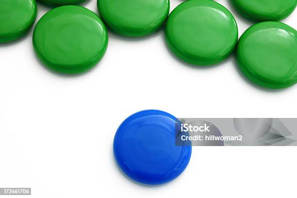 Single Blue Dot Stock Photo - Download Image Now - Bizarre, Blue, Cut Out