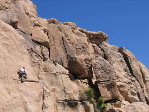 Rock climbing in Joshua Tree National Park