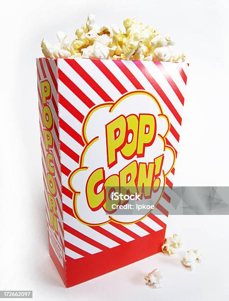 Popcorn Hier Stockfoto und mehr Bilder von Freisteller – Neutraler Hintergrund - Freisteller – Neutraler Hintergrund, Speisen, Volksfest