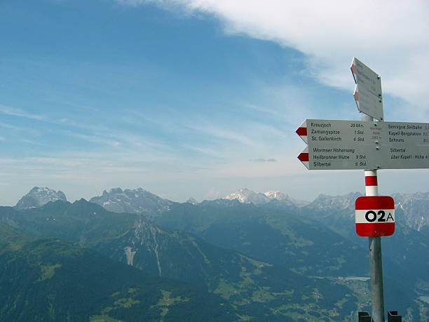 istock Road Signs at Moutain top 172662296