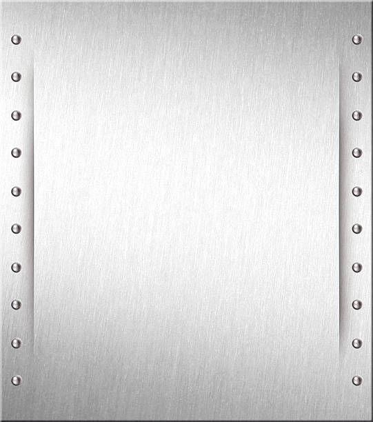 placa de aço ii - rivet metal textured steel - fotografias e filmes do acervo