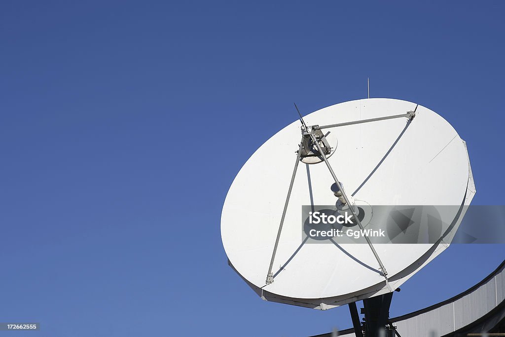 Radio Telescope Radio Telescope in blue sky Electronics Industry Stock Photo
