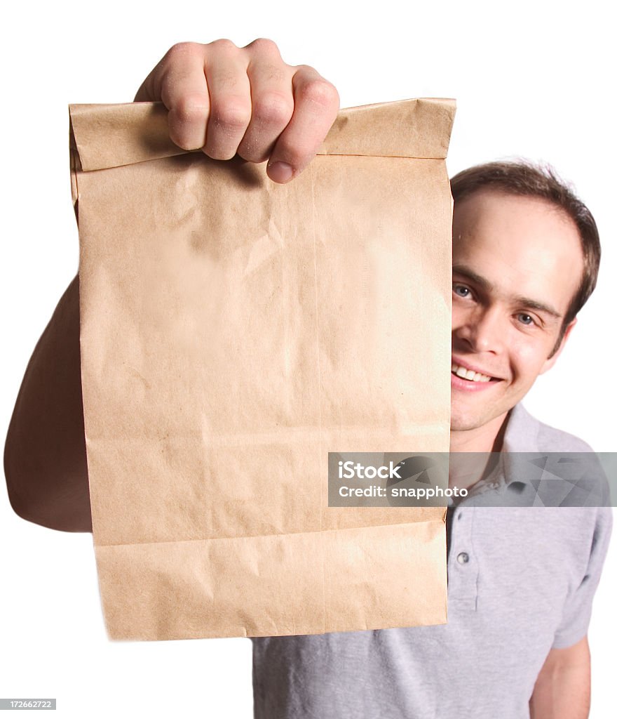 Aquí está su bolsa - Foto de stock de Bolsa de papel libre de derechos