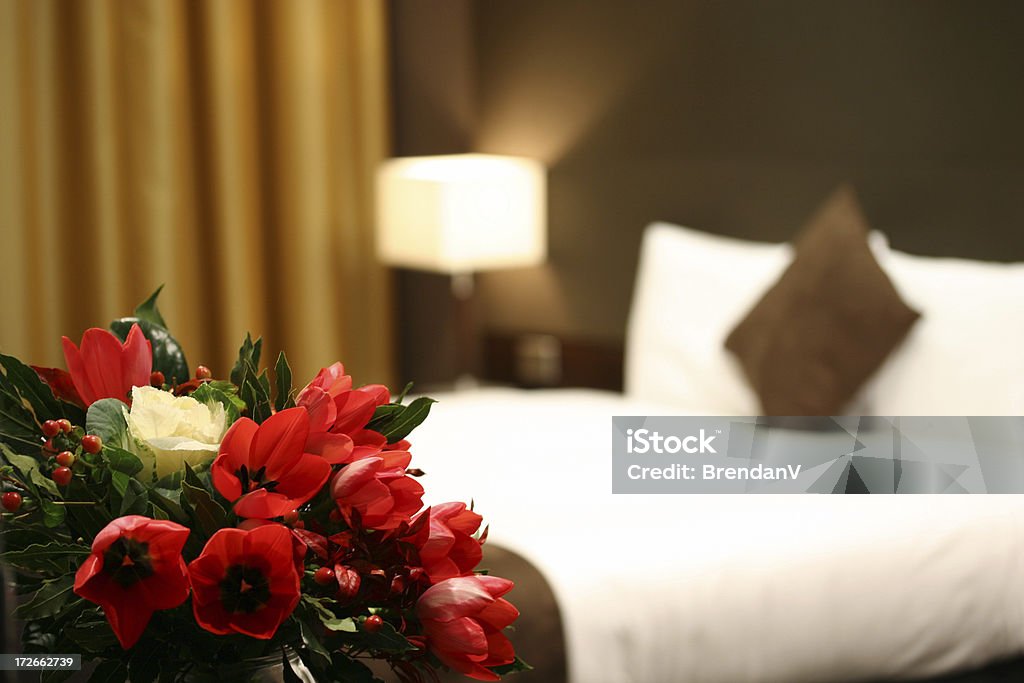 Acomodações de Hotel quarto - Foto de stock de Flor royalty-free
