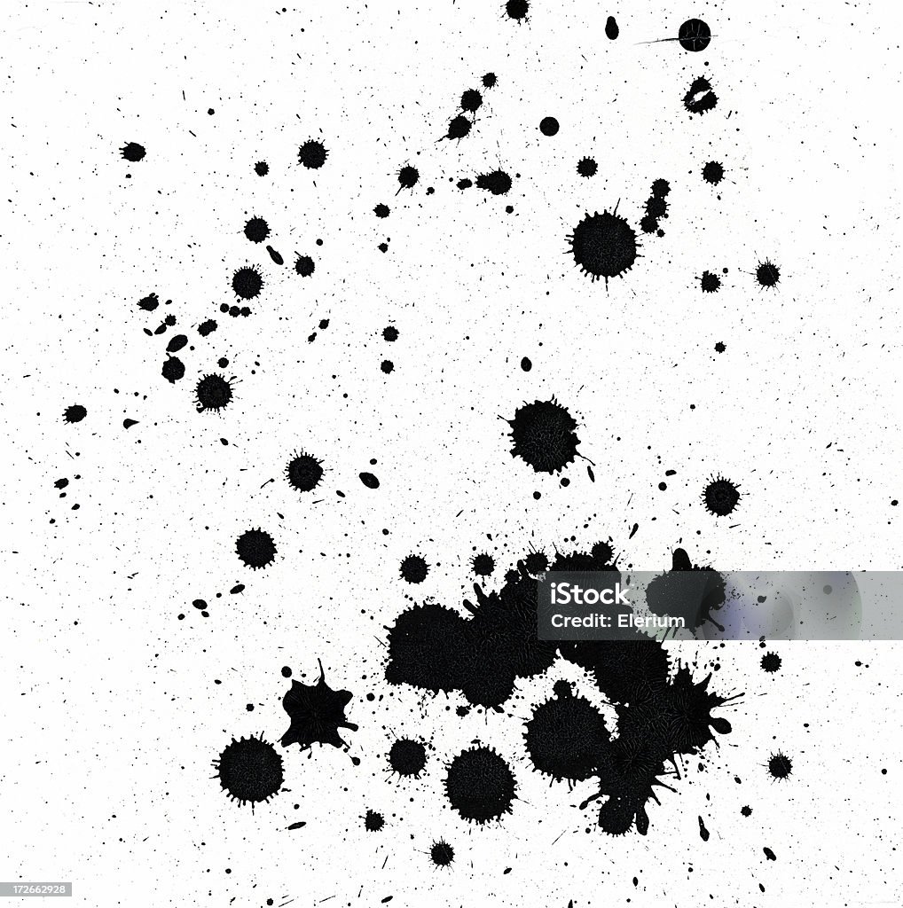 Tinta preta respingado - Foto de stock de Abstrato royalty-free