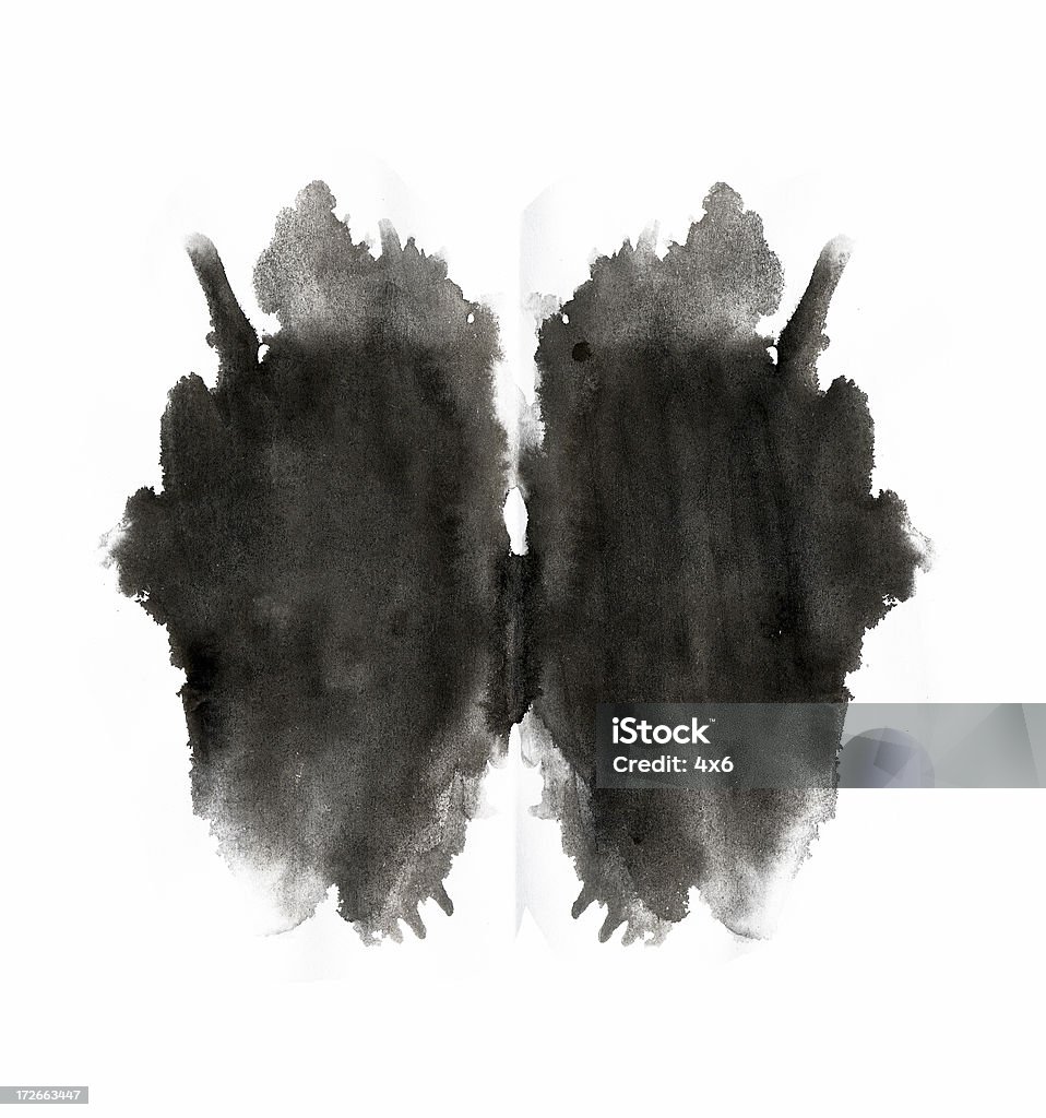 Manchas de tinta - Royalty-free Teste de Rorschach Ilustração de stock
